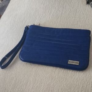 Express Cobalt Blue Quilted Wristlet